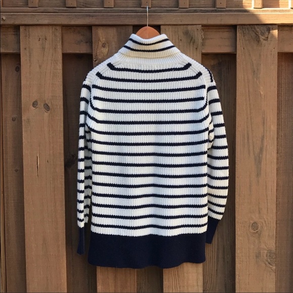 J. Crew Cream and Navy Stripe Sweater - Picture 4 of 7